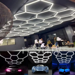 33 LED Hexagon Garage Lichter 610W LED Hexagon Lichter 6500K für eSports raum - Picture 1 of 2
