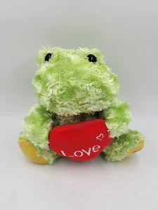 Hugfun Frog Green  Plush Stuffed Animal Toy 7” sing and light your cheeks dc7 - Picture 1 of 13