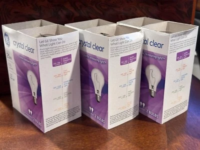 Old Style - GE - 25 w Decorative Crystal Clear Light Bulbs - 3 Packs = 6 Bulbs - Image 1 of 2