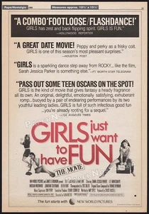 GIRLS JUST WANT TO HAVE FUN__Original 1985 Trade AD / poster__Shannen Doherty - Picture 1 of 1