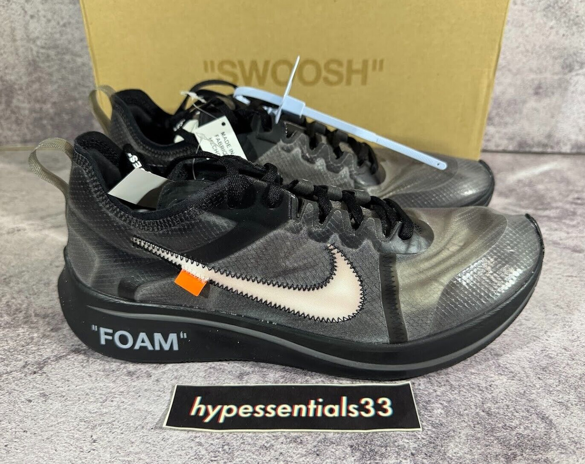 Nike Off-White x Zoom Fly SP Black for Sale | Authenticity Nike Off-White x Zoom Fly SP Black for Sale | Authenticity