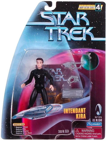 Rare limited Run Star Trek Intendant Kira Mirror Universe Action Fig.Warp Factor Cover