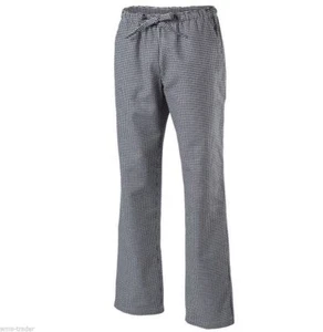  Pantaloni da cuoco slip panettiere abbigliamento da lavoro pepita taglia XS-5XL - Foto 1 di 1