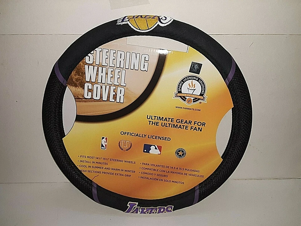 Fanmat 14795 NBA Los Angeles Lakers Steering Wheel Cover
