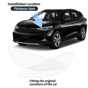 Front Headlights Clear Protection Film PPF Headlamp Overlays For VW ID.4 US - Bild 1 von 6