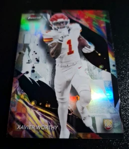 2024 TOPPS FINEST UNCOMMON ROOKIE REFRACTOR SP #191 XAVIER DEGNO RC KANSAS CITY - Foto 1 di 2