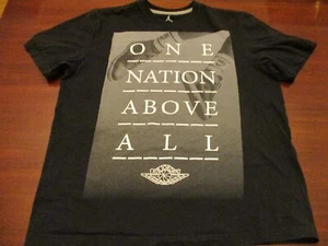 MICHAEL AIR JORDAN JUMPMAN NIKE BRAND ONE NATION ABOVE ALL T-SHIRT XL BASKETBALL - Picture 1 of 9