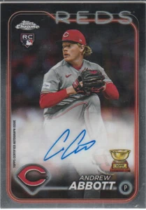 2024 TOPPS CHROME UPDATE RC ANDREW ABBOTT AUTO AUTOGRAPH - Picture 1 of 2
