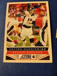 2013 PEYTON MANNING SCORE NFL CARD #61 DENVER BRONCOS INDIANAPOLIS COLTS VOLS - Picture 1 of 2
