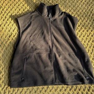 Columbia Men’s Full Zip Vest Size 4X Brown Fleece Sportswear Mock Neck Logo Warm - Picture 1 of 3