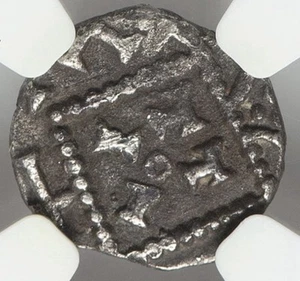 ANGLO-SAXON England 680-710 AD Continental Issue Silver Sceat S-783 Coin NGC AU - Picture 1 of 5