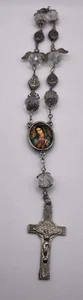 Guadalupe Rosary Nuestra Señora de Guadalupe Cristal Rosario Communion Bautizo - Picture 1 of 2