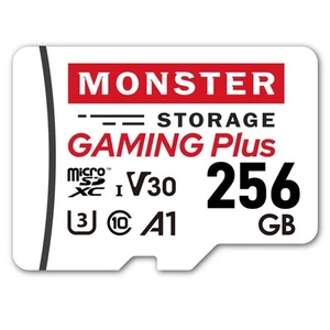 Monster Storage microSD 256GB class10 UHS-1 U3 V30 A1 Max Read95MB/s Max Write80 - Picture 1 of 9