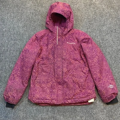 Columbia Horizon Ride Ski Jacket Girls Small Winter Coat Hooded Pink OmniHeat - Image 1 of 4