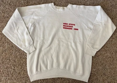 Sudadera De Colección 1990 Ohio State Michigan Fin de Semana Piss on Michigan Cuello Redondo Foto 1 de 4