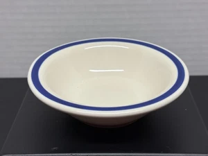 Buffalo China Blue Band Flat Rim Side/Berry/Dessert Bowl ~4.75” A-08 - Picture 1 of 6
