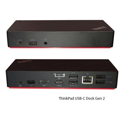 Lenovo ThinkPad USB-C Dock Gen 2 40AS0090EU Type 40AS mit 90Watt + USB-C Kabel - Image 1 of 4