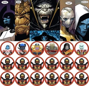 18PCS Superhero Thanos And Black Order Outrider Army 4cm Plastic Figure DIY Toy - Picture 1 of 2