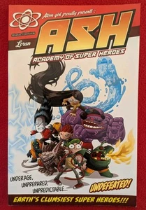 ASH Academy of Super Heroes Sloth Comics Atom Girl Fnic Loran 2014 Manga Fiction - Picture 1 of 2