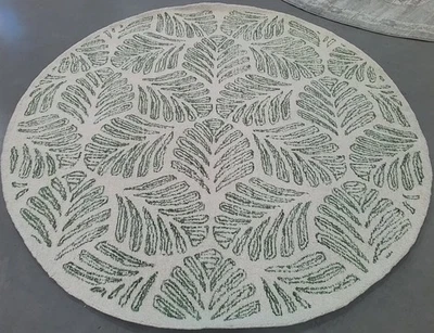 Alfombra de hilo roto verde marfil 6'-0" x 6'-0" precio reducido 1172778967 MSR3529Y-6R Foto 1 de 4