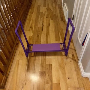 Padded Garden Kneeler and Seat Bench, Padded Foldable Garden Stool, Purple - Picture 1 of 2