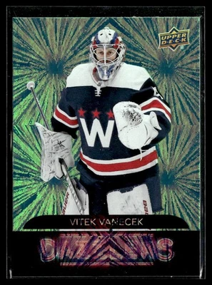 2020-21 Upper Deck Extended Series Dazzlers Green #DZ-148 Vitek Vanecek - Image 1 of 2