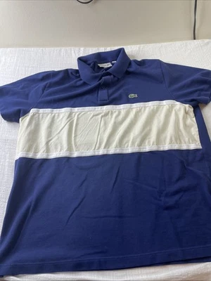 Polo Lacoste para hombre ajuste regular detalles a rayas Petit Piqué Multi XL costaba $158 Foto 1 de 4