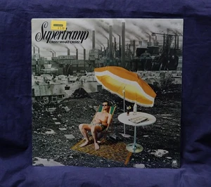 SUPERTRAMP~VERY RARE SEALED LP~CRISIS? WHAT CRISIS?~1975 US 1st PRESS~NO CUTOUTS - Foto 1 di 2