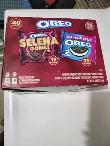 SELENA GOMEZ OREO SCHOKOLADE & ZIMTCREME KEKSE NEU IM KARTON VERSIEGELT 40 2CT PACKUNGEN  - Bild 1 von 3