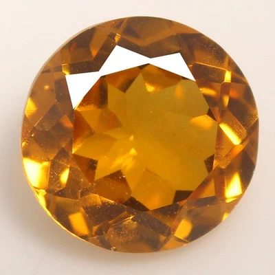 Zafiro champán Sri Lanka natural certificado 5,65 quilates 11x11 mm piedra preciosa redonda Foto 1 de 4