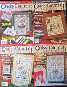 Lot of 5 Cross Country Stitching Magazines December 1992 1994 1995 1996 - Picture 1 of 6
