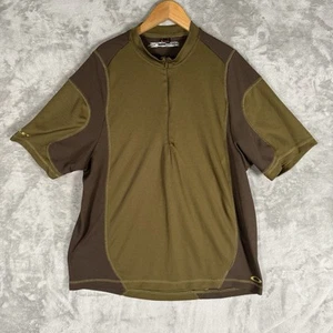 oakley cycling jersey 1/4 Zip olive brown Men’s Medium Made In Thailand - Picture 1 of 10