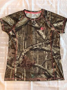 Mossy Oak Break-Up Infinity Women’s XL Pink Camouflage T-Shirt Hunting - Picture 1 of 11