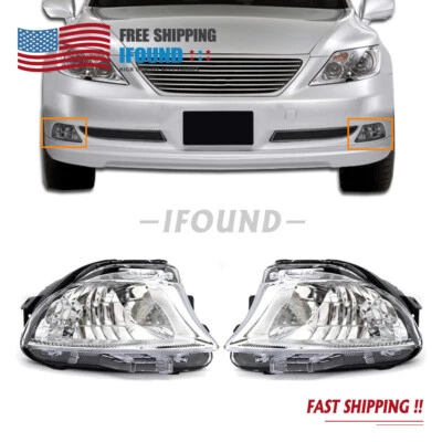 Left+Right Clear Front Bumper Fog Light Lamp For Lexus LS460 2007 2008 2009 Foto 1 de 4