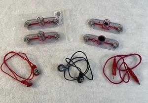 Elenco Snap Circuit Wires Red Black REPLACEMENT RP X1 L1 L2 Untested FREE SHIP - Picture 1 of 7