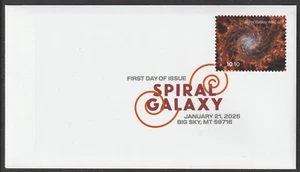 US 5954 Priority Mail Spiral Galaxy NGC 628 DCP FDC 2025 - Picture 1 of 1