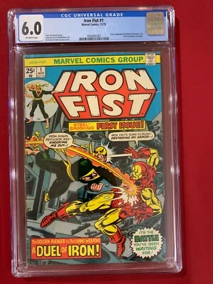 Iron Fist #1 CGC 6.0 Key! 1st Solo Series, 1st Steel Serpent  Marvel Comics 1975 - Image 1 of 3