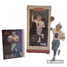 VTG 90s Troy Aikman Football Legends Dallas Cowboys Hallmark Keepsake Ornament 2