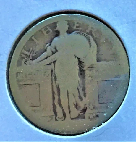 Dateless Silver Standing Liberty Quarter, Type 1 Variety Minted in 1916 and 1917 Cover