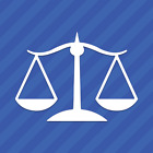 Law Justice Scale Prawnik Naklejka winylowa Naklejka