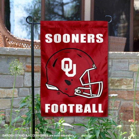 OU Sooners Football Helmet Garden Yard Banner Cover