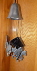 Pewter Sparkle By Erco Wind Chimes Hand Crafted 6 Horses And Bell Aluminum Alloy