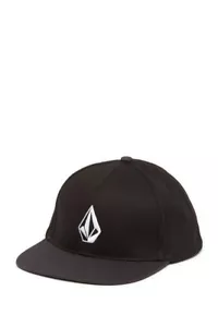 Volcom Men's V Stone Snap Back Men's Black White Hat Baseball Cap One Size NWT - Picture 1 of 2