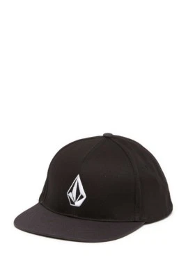 Volcom Men's V Stone Snap Back Men's Black White Hat Baseball Cap One Size NWT - Image 1 of 2