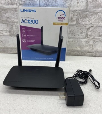 Router Wi-Fi de doble banda Linksys E5400 AC1200 Foto 1 de 4