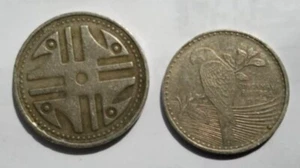 Kolumbien 2 Münzen Lot: 50 Centavos 1968 & 1969 große 50 Cent Münzen 015 - Bild 1 von 2