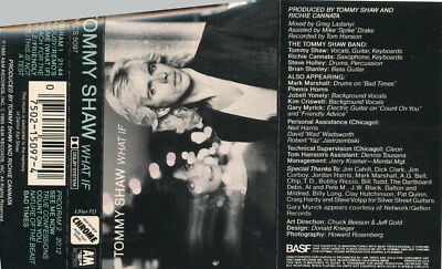 Tommy Shaw - What If  - Music Audio Cassette  Tape CS-5097  1985 - Image 1 of 3