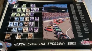 Póster coleccionable North Carolina Speedway 2003 #2342/3500 20""x28"" nuevo Earnhardt - Imagen 1 de 6