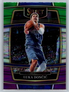 2021-22 Panini Select #12 Luka Doncic Green White Purple Prizms - Picture 1 of 2