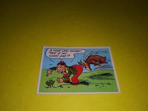 1957 Topps Goofy Serie Postal #8 Un Trébol de Cuatro Hojas Este es Mi Día de Lucky EX - Imagen 1 de 7